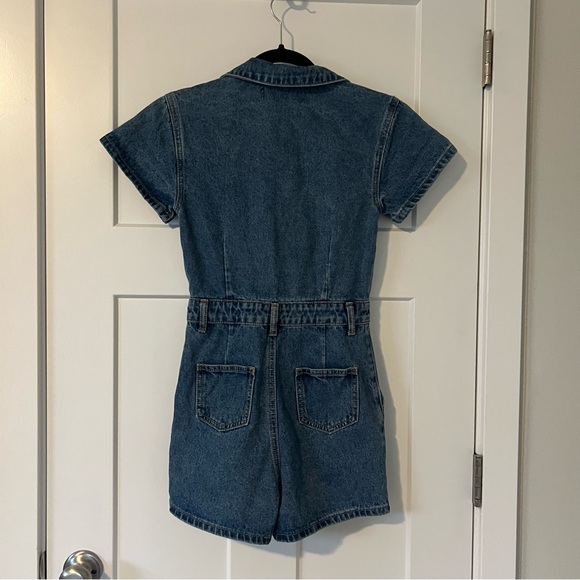 NWT Lioness Short Sleeve Denim Romper Size 0 XXS. - Picture 4 of 6
